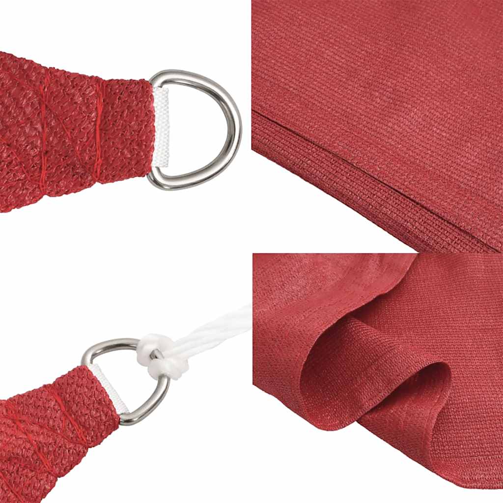 Sunshade Sail 160 G/M² Red 3.6X3.6 M Hdpe