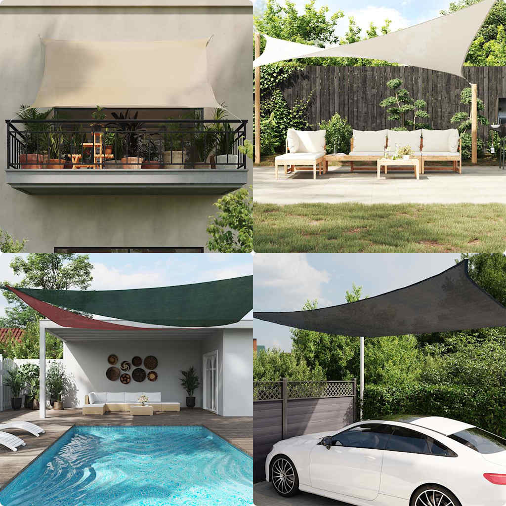 Sunshade Sail 160 G/M² Red 3.6X3.6 M Hdpe