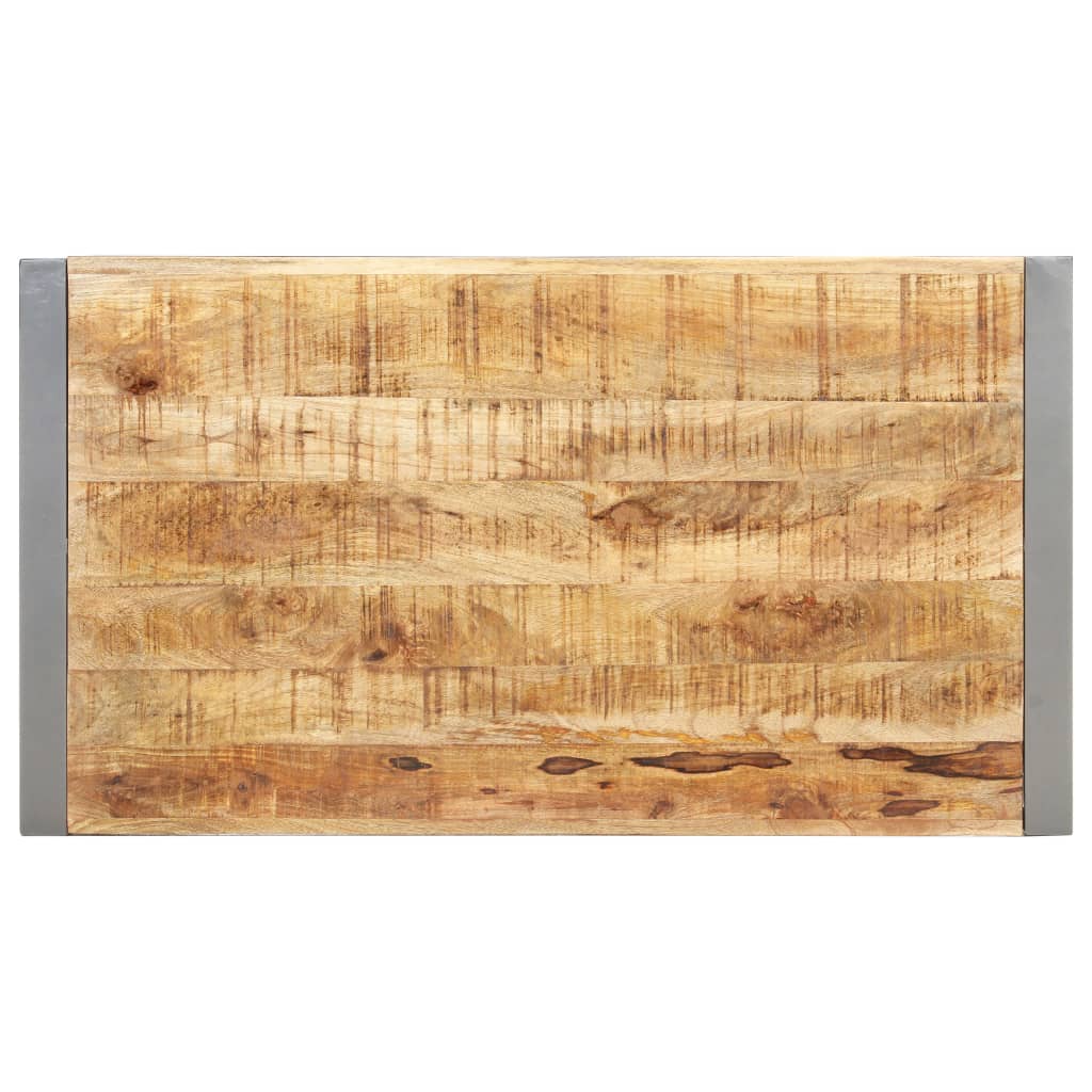 Coffee Table 110X60X40 Cm Rough Mango Wood