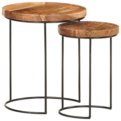 2 Piece Coffee Table Set And Steel