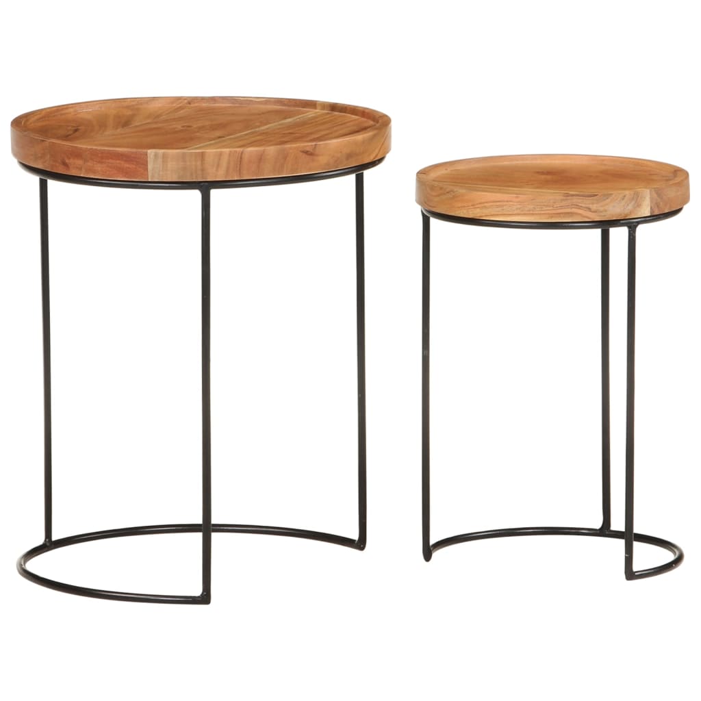 2 Piece Coffee Table Set And Steel