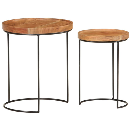 2 Piece Coffee Table Set And Steel