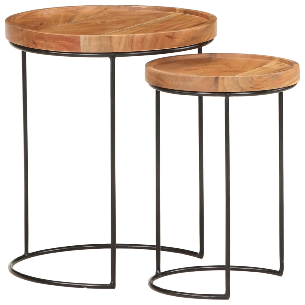 2 Piece Coffee Table Set And Steel