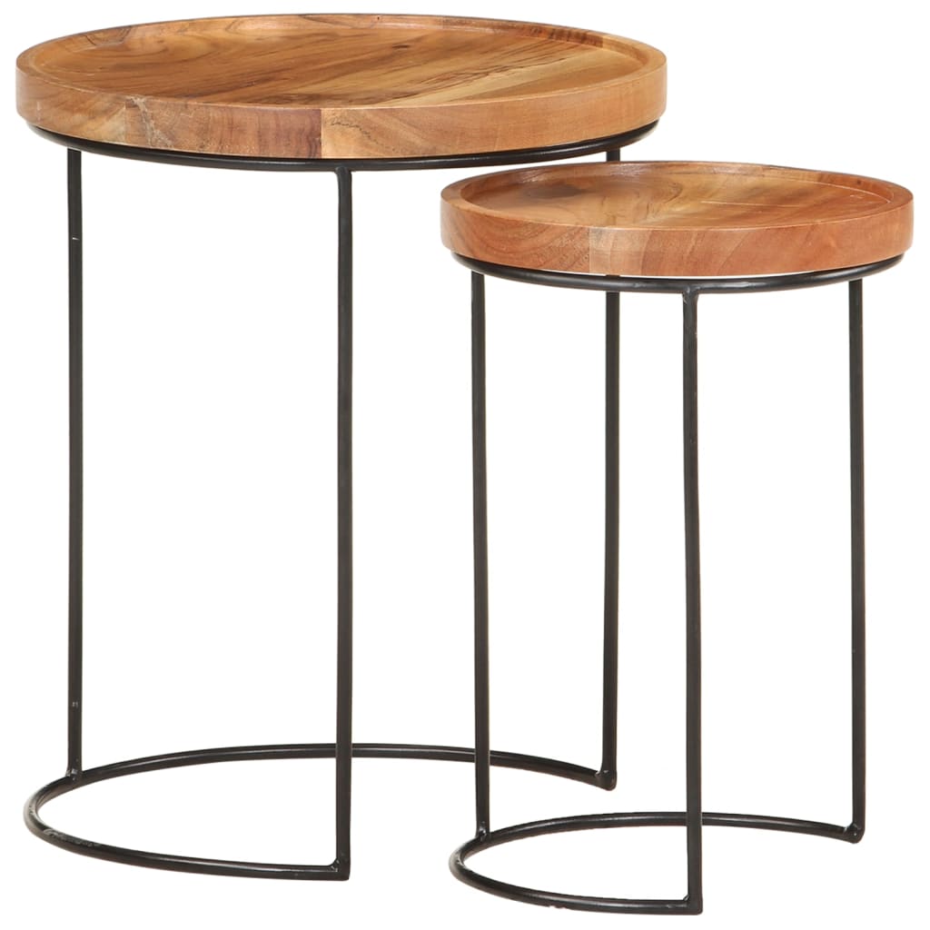 2 Piece Coffee Table Set And Steel