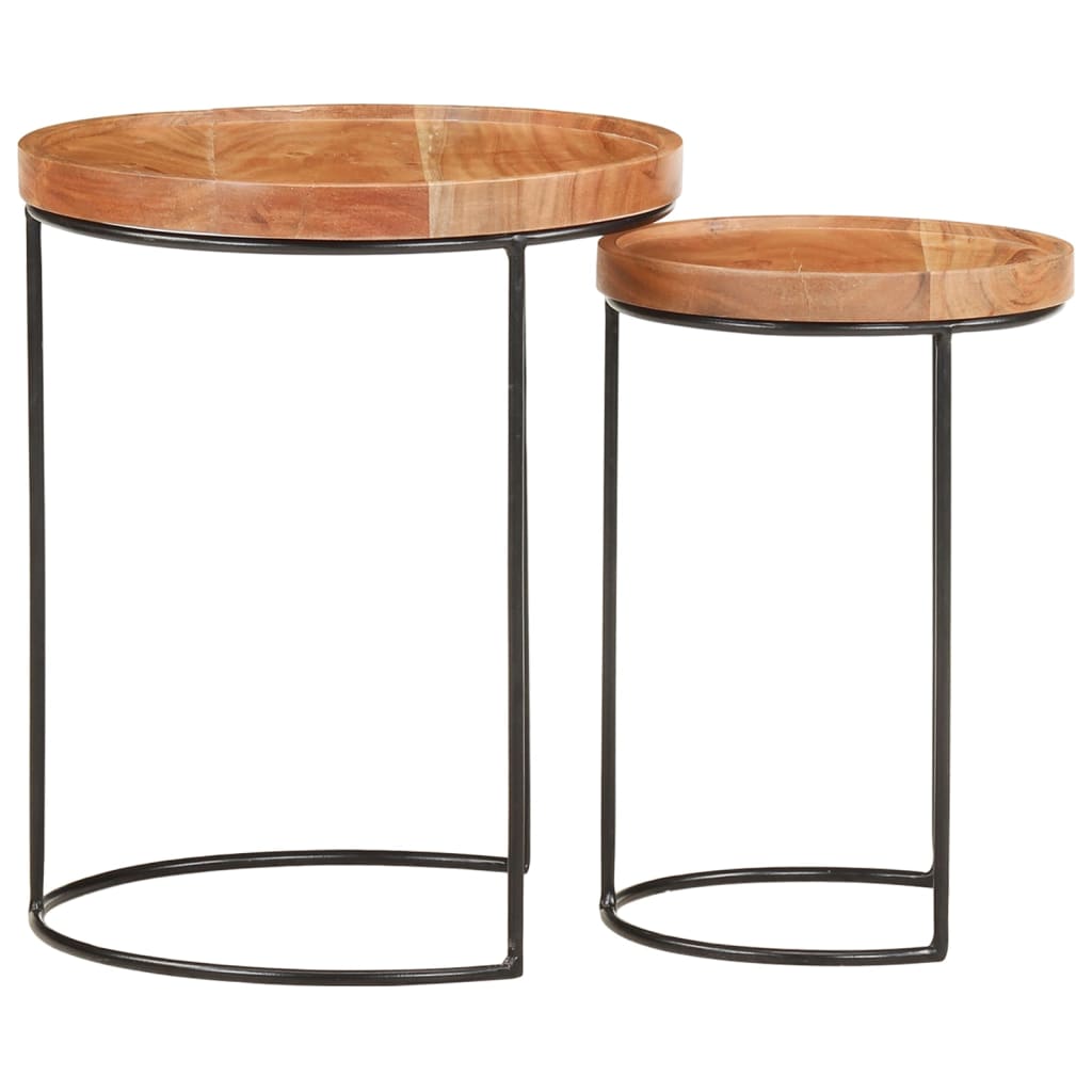 2 Piece Coffee Table Set And Steel