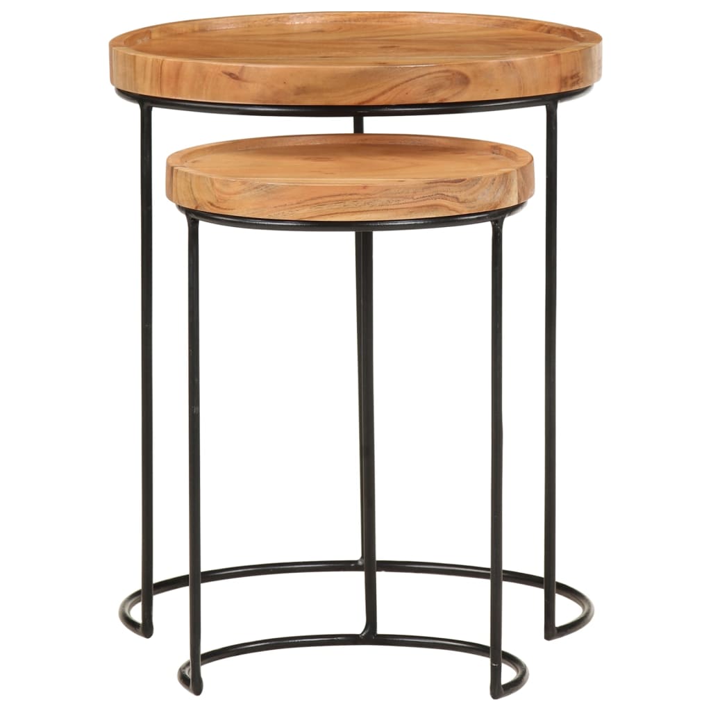 2 Piece Coffee Table Set And Steel