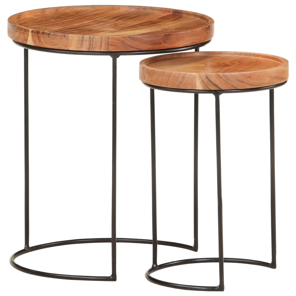 2 Piece Coffee Table Set And Steel