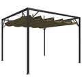 Garden Gazebo With Retractable Roof 3X3 M 180 G/M²