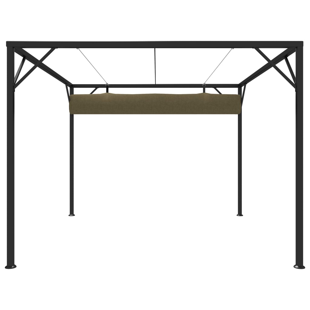 Garden Gazebo With Retractable Roof 3X3 M 180 G/M²