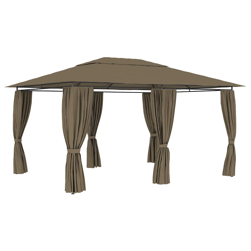 Garden Marquee With Curtains 4X3 M