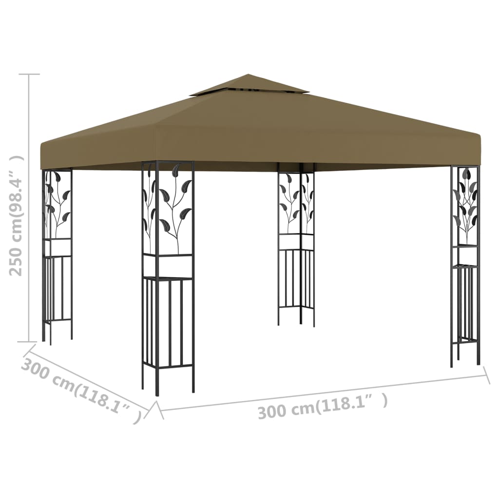 Gazebo 3X3 M 180 G/M²