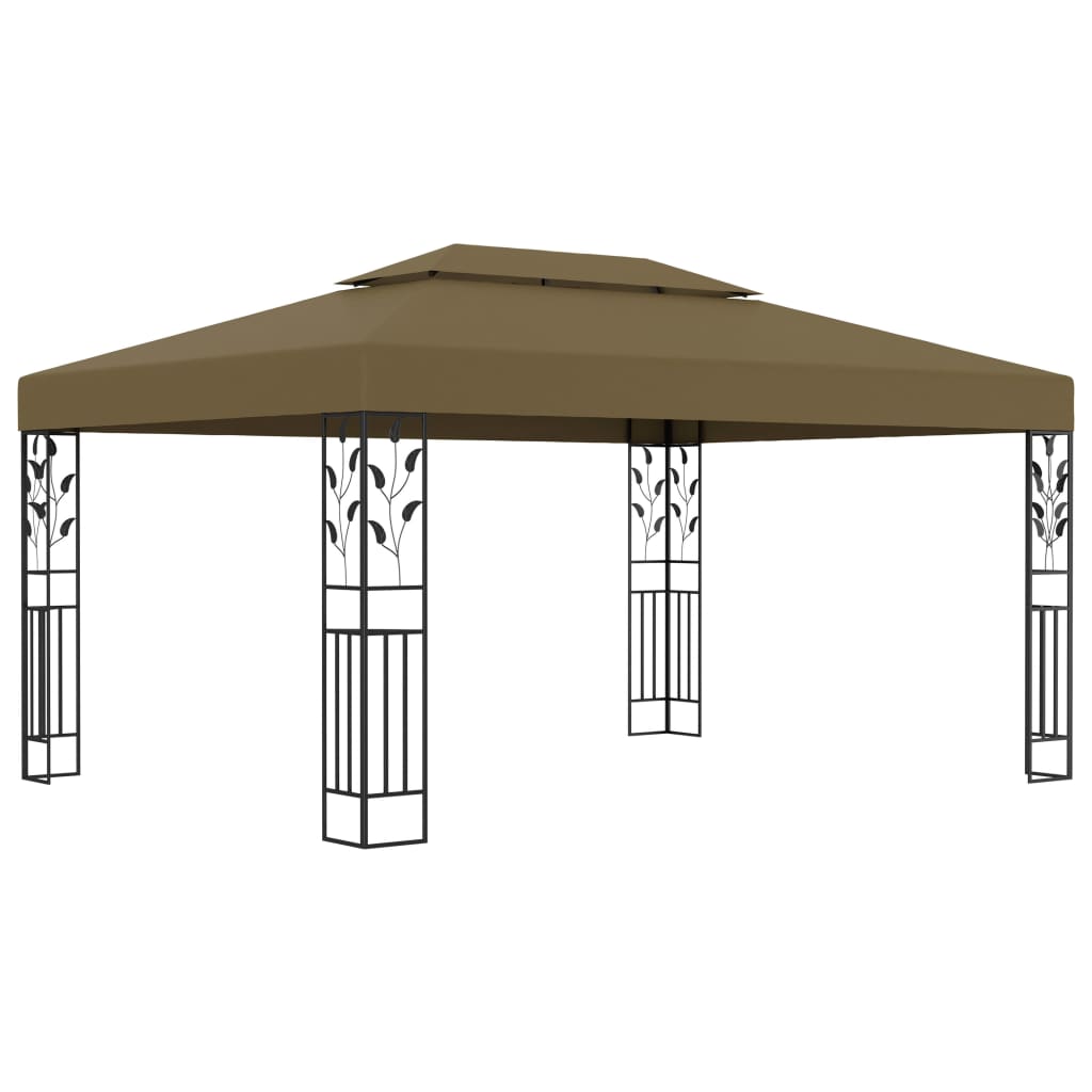 Gazebo With Double Roof 3X4 M