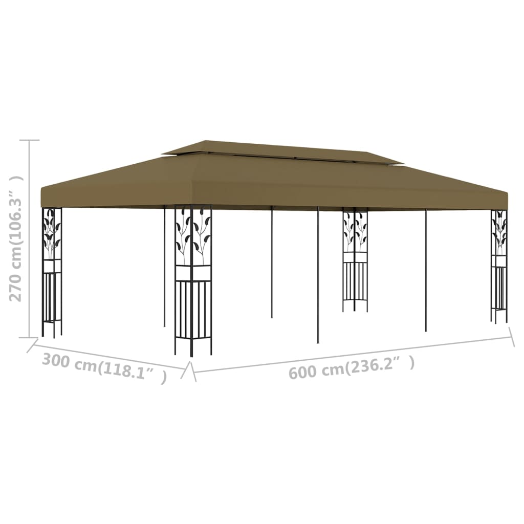 Gazebo 6X3 M 180 G/M²