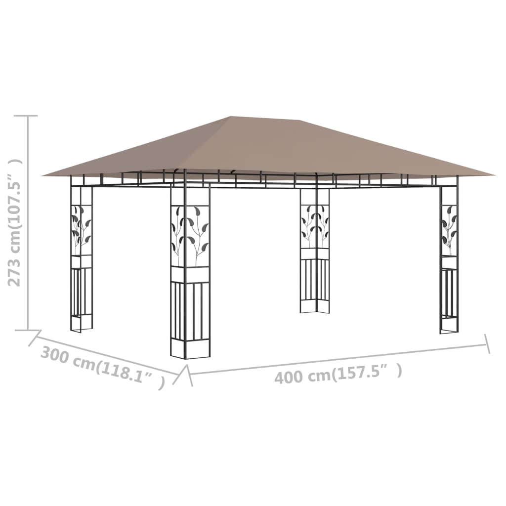 Gazebo With Mosquito Net 180 G/M²