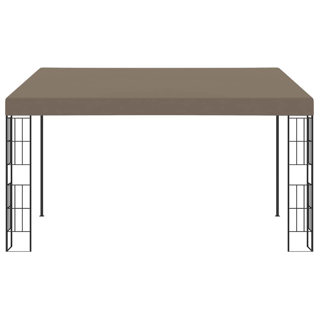 Gazebo Wall Mounted 6x3m Waterproof Patio Awning Garden Shelter Steel Frame LED