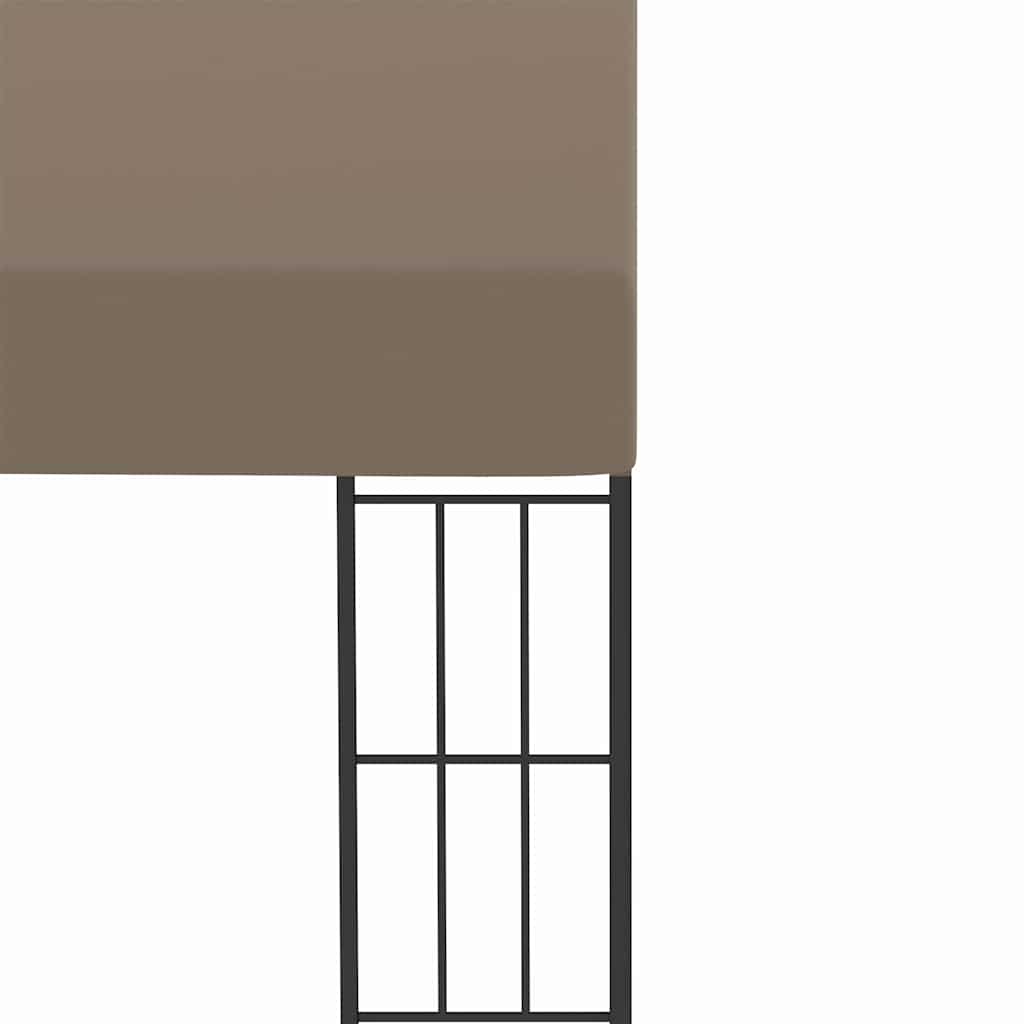 Gazebo Wall Mounted 6x3m Waterproof Patio Awning Garden Shelter Steel Frame LED