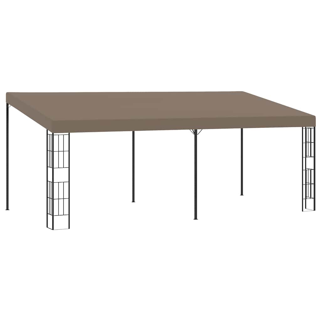 Gazebo Wall Mounted 6x3m Waterproof Patio Awning Garden Shelter Steel Frame LED