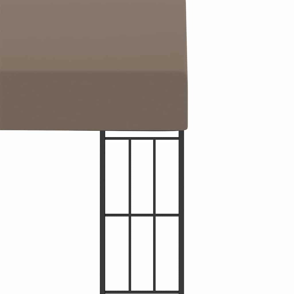 Gazebo Wall Mounted 6x3m Waterproof Patio Awning Garden Shelter Steel Frame LED