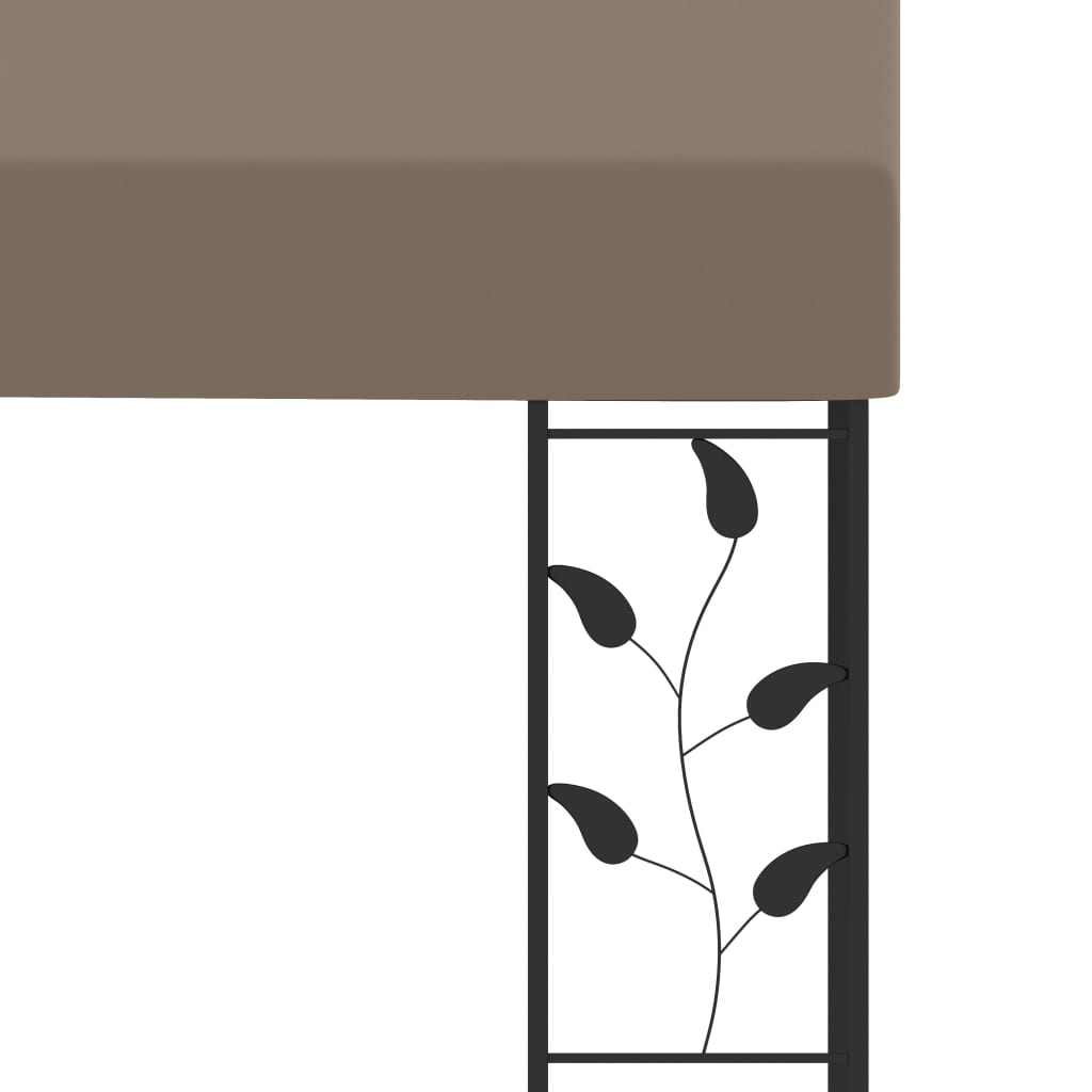 Wall-Mounted Gazebo 4X3X2.5 M Taupe