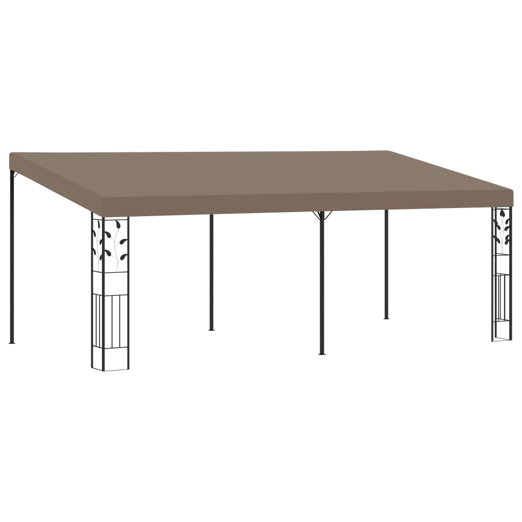 Wall-Mounted Gazebo 6X3X2.5 M Taupe