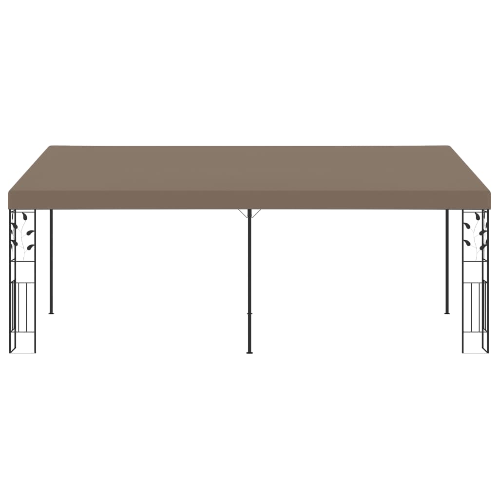 Wall-Mounted Gazebo 6X3X2.5 M Taupe