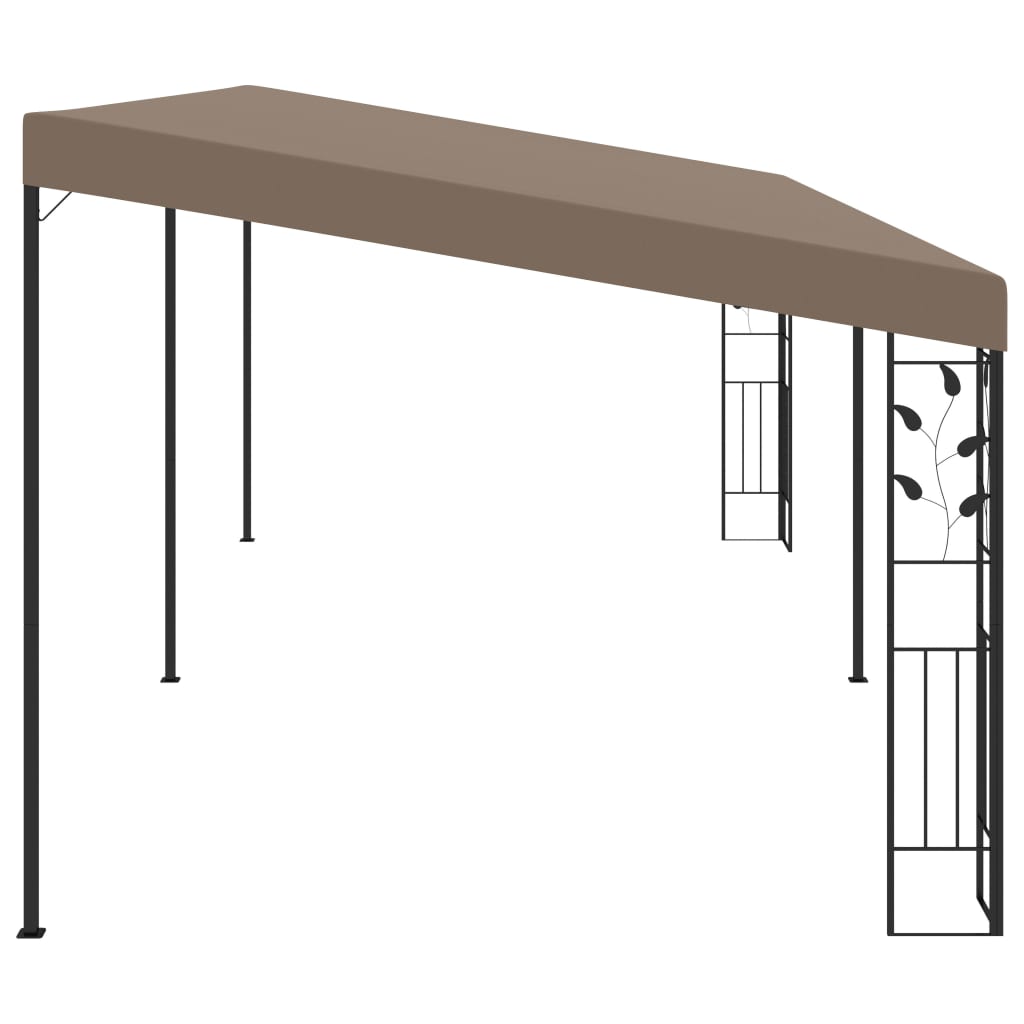 Wall-Mounted Gazebo 6X3X2.5 M Taupe
