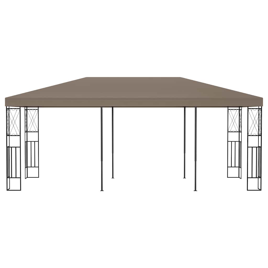 Gazebo Gazebo Fabric cream anthracite taupe Fabric (100% polyester) steel 400 cm