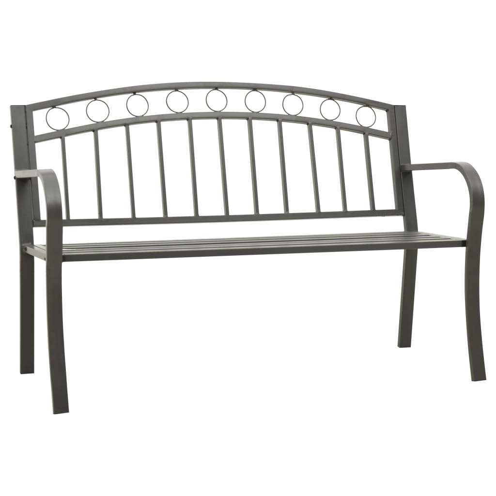 Garden Bench 125 Cm Steel