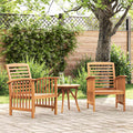 Garden Chairs 2 Pcs Solid Acacia Wood