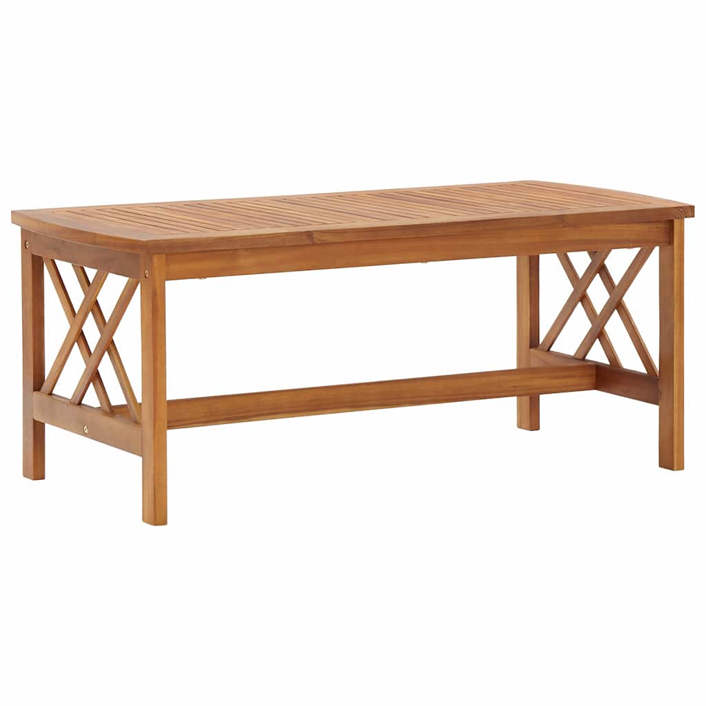 Coffee Table 102X50X43 Cm Solid Acacia Wood Solid acacia wood with an oil finish