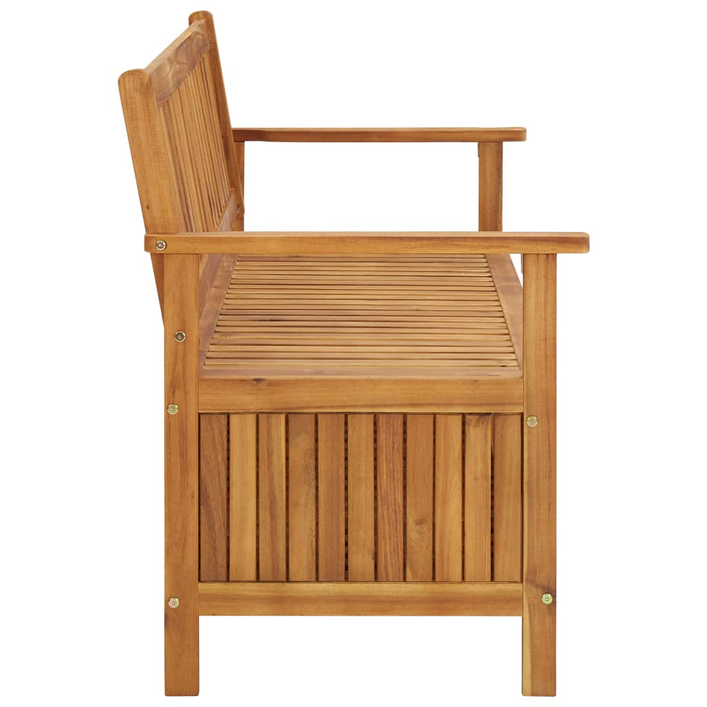 Garden Storage Bench 148 Cm Solid Acacia Wood
