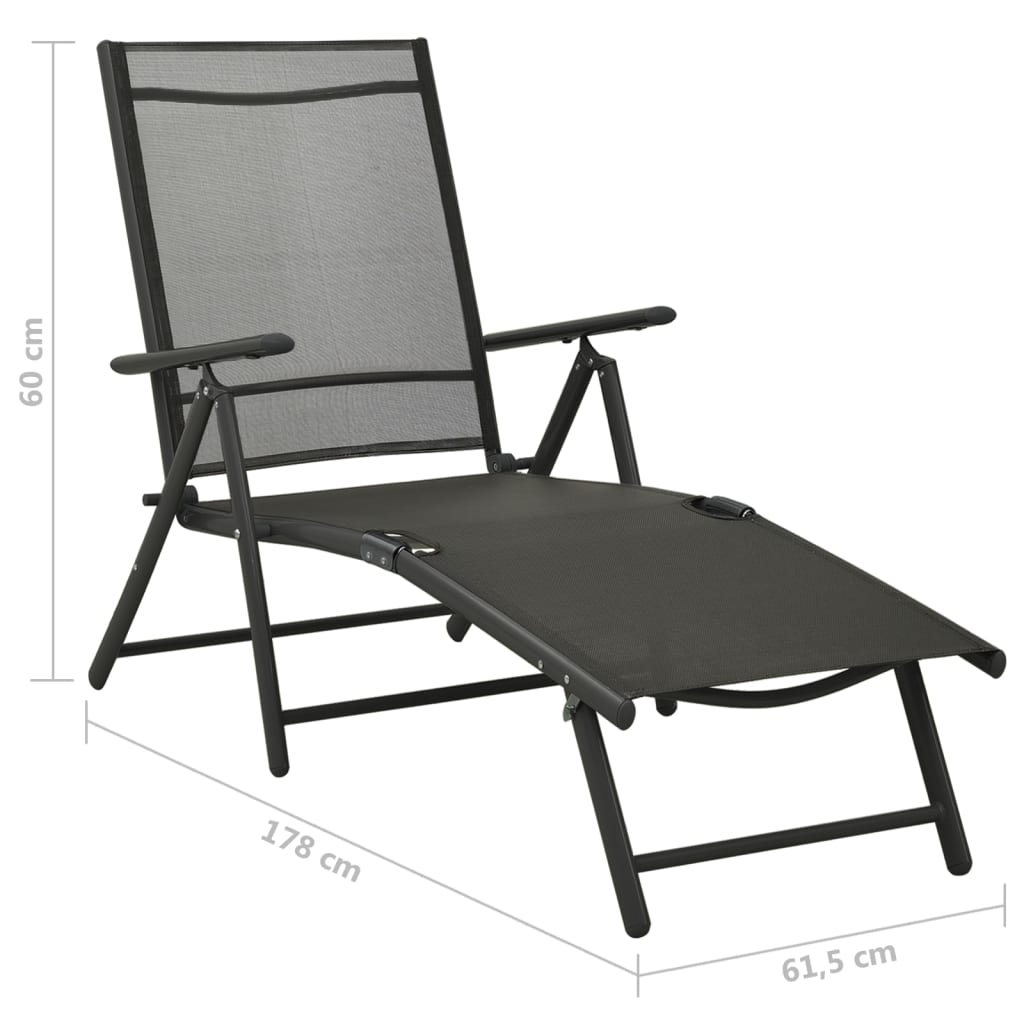 3 Piece Garden Lounge Set Textilene And Aluminium