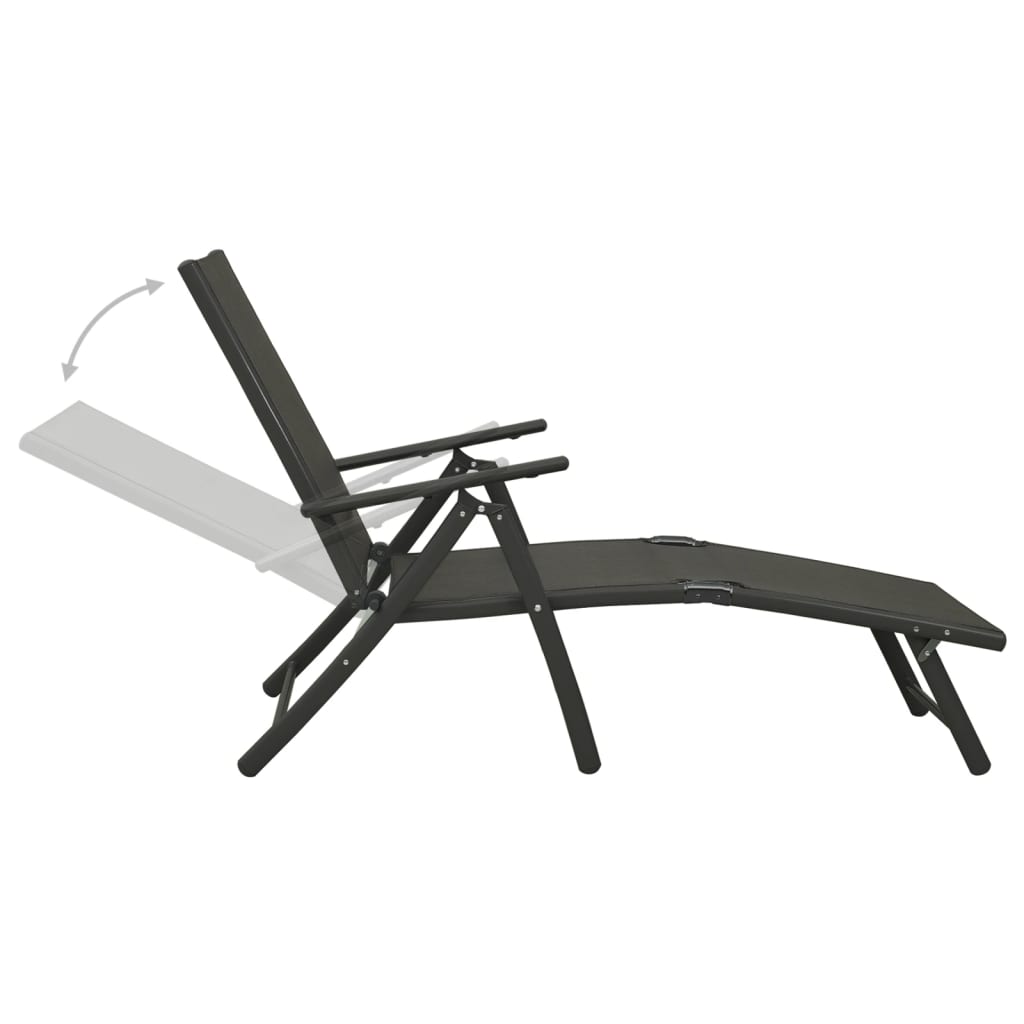 3 Piece Garden Lounge Set Textilene And Aluminium