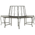 Garden Tree Bench 160 Cm Steel