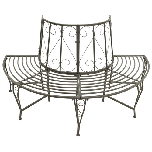 Garden Tree Bench 160 Cm Steel