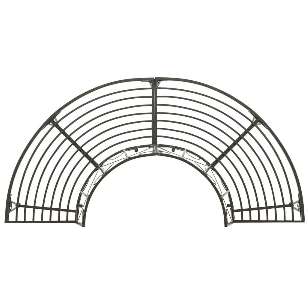 Garden Tree Bench 160 Cm Steel