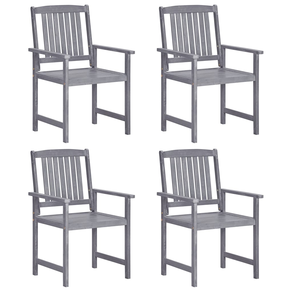 Garden Chair | Set Of 8 | | Solid Acacia Wood | Standard | Durable
