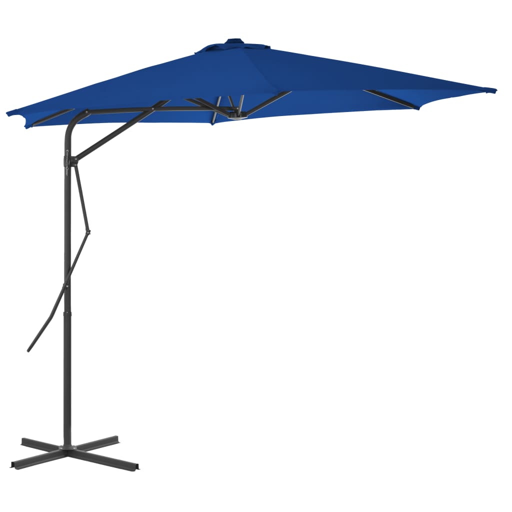 Garden Parasol With Steel Pole 300 Cm Green