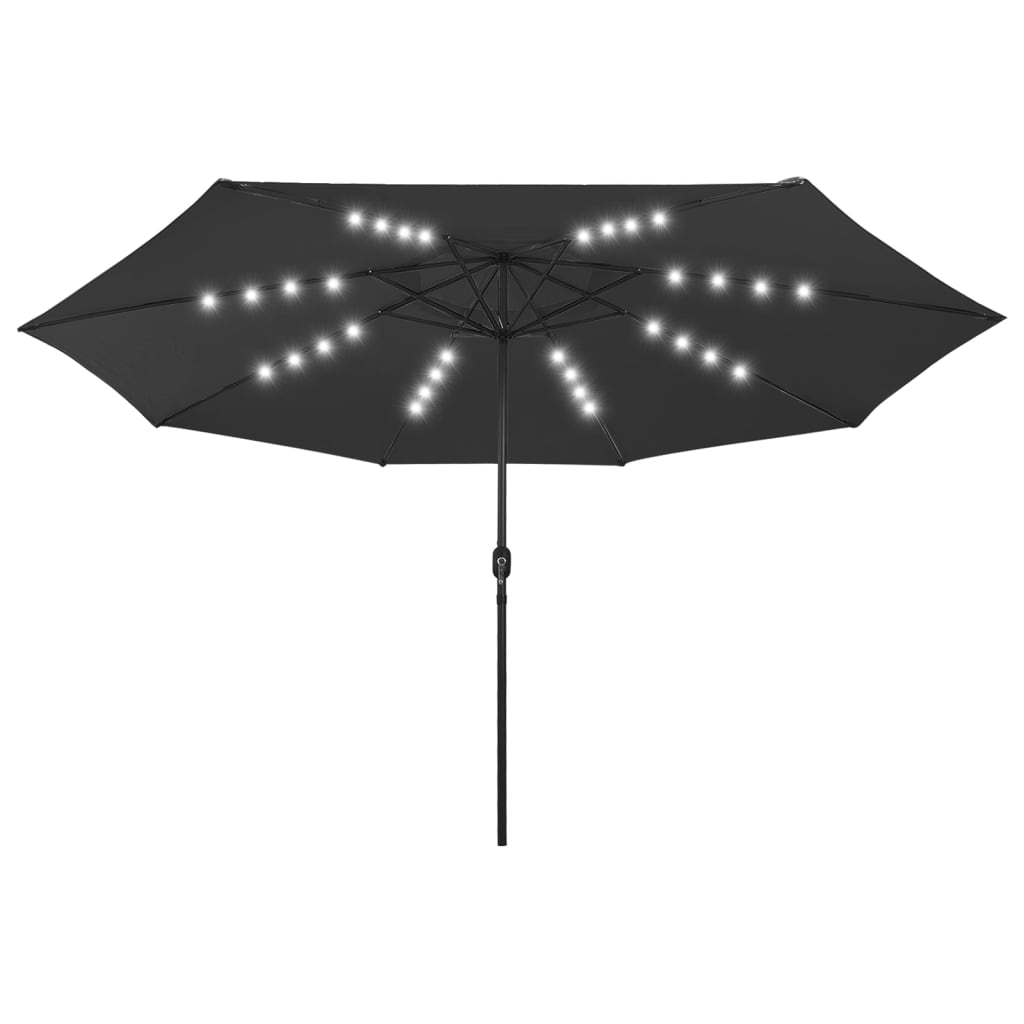 Garden Parasol With Led Lights 400 Cm