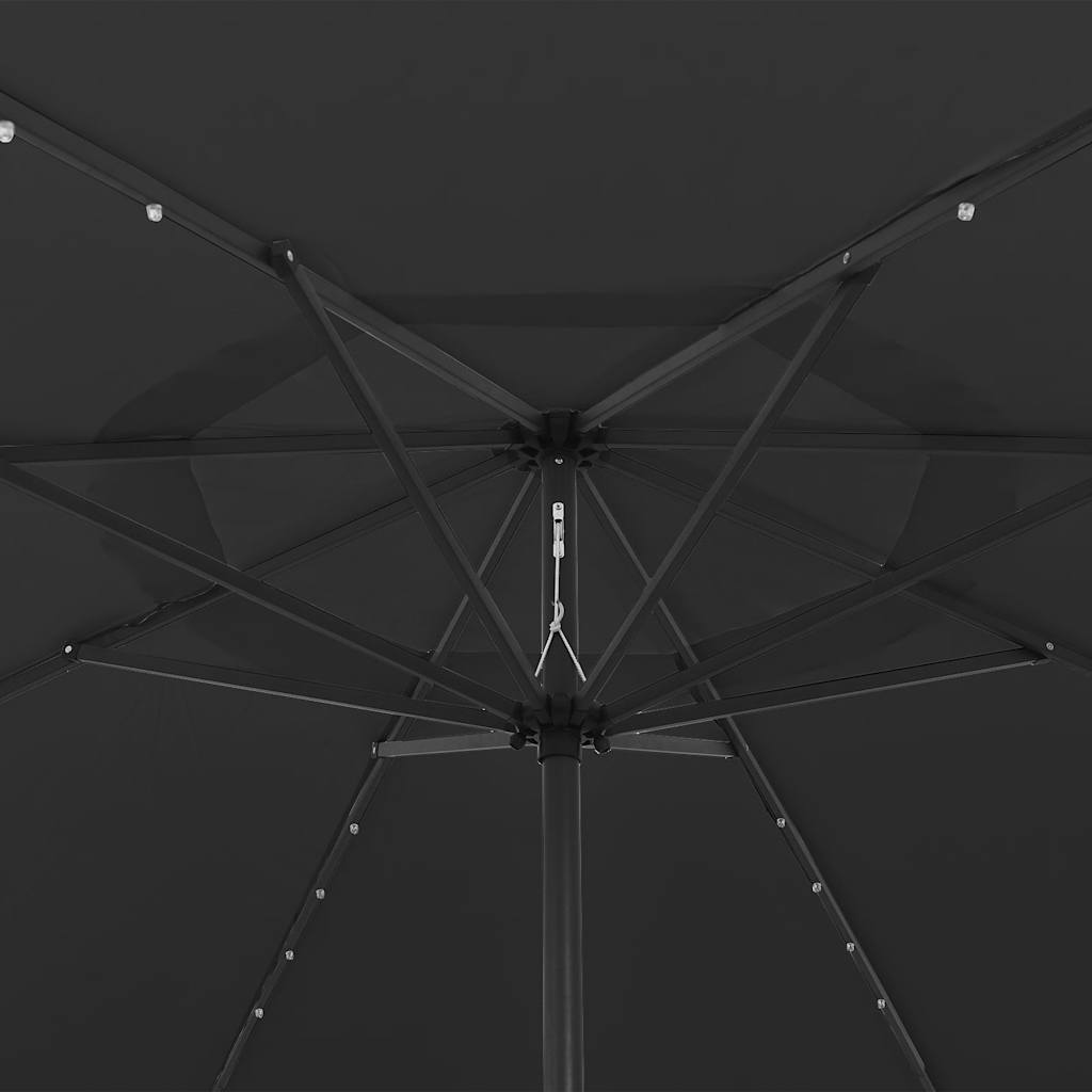Garden Parasol With Led Lights 400 Cm