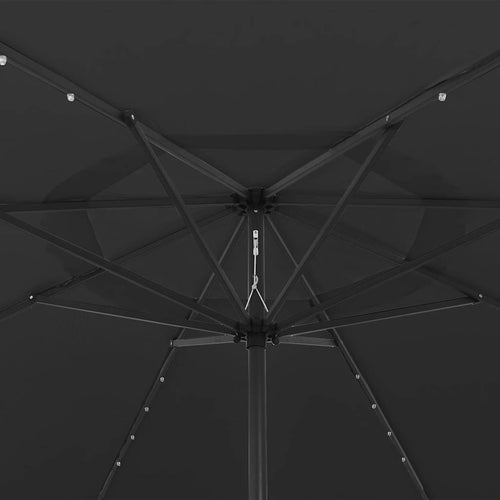 Garden Parasol With Led Lights 400 Cm