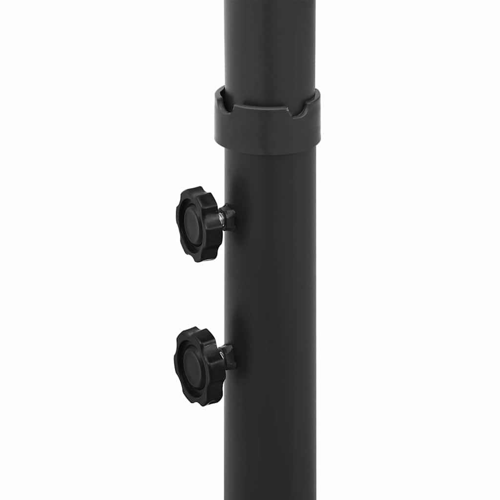 Garden Parasol Double 6m Patio Umbrella Twin Sun Shade Sand Steel black green 60