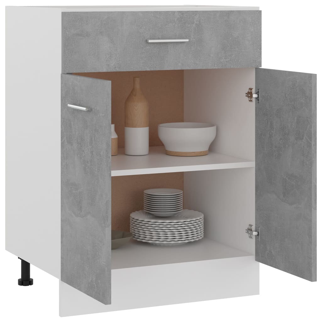 Drawer Bottom Cabinet 60X46X81.5 Cm Engineered Wood