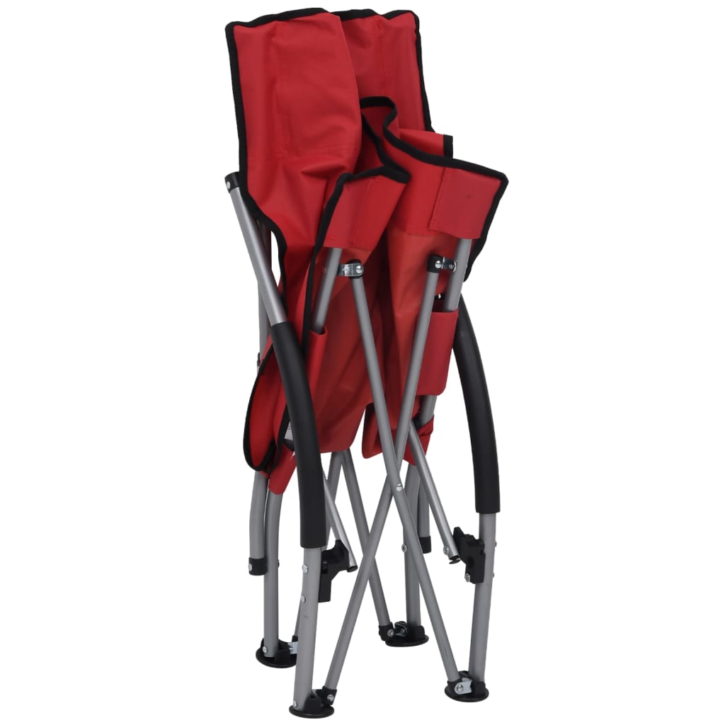 Folding Beach Chairs 2 Pcs Fabric
