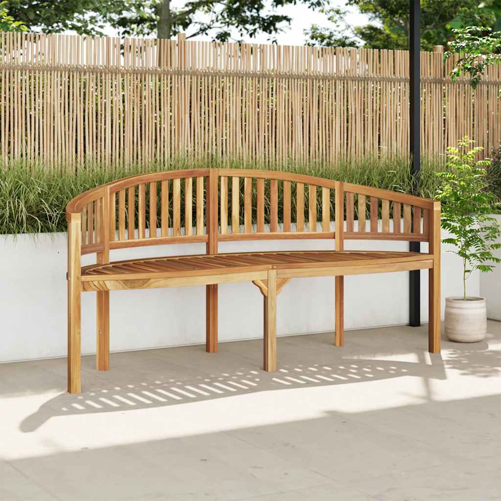 Banana Bench Solid Teak Wood