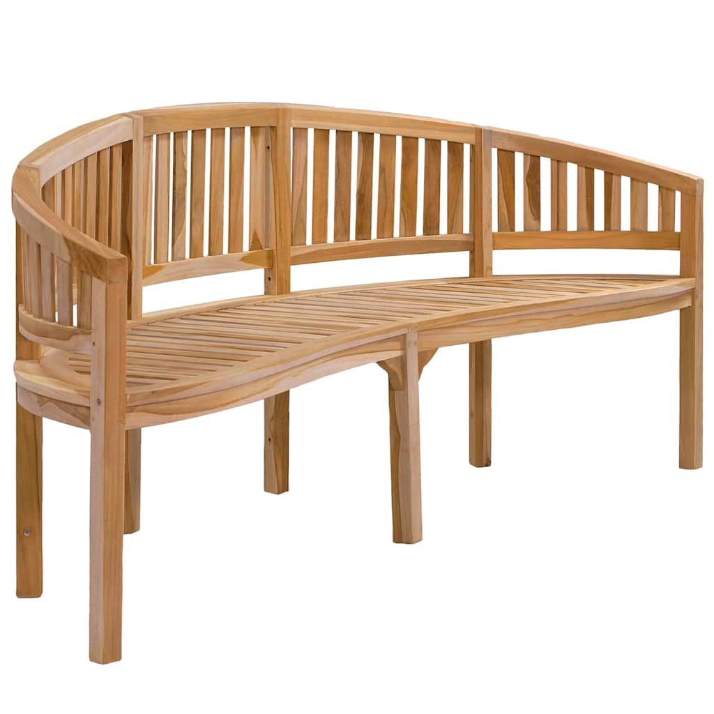 Banana Bench Solid Teak Wood