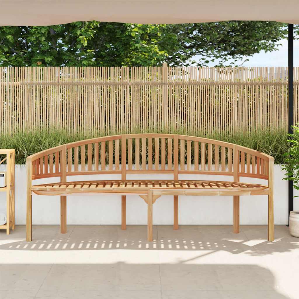 Banana Bench Solid Teak Wood