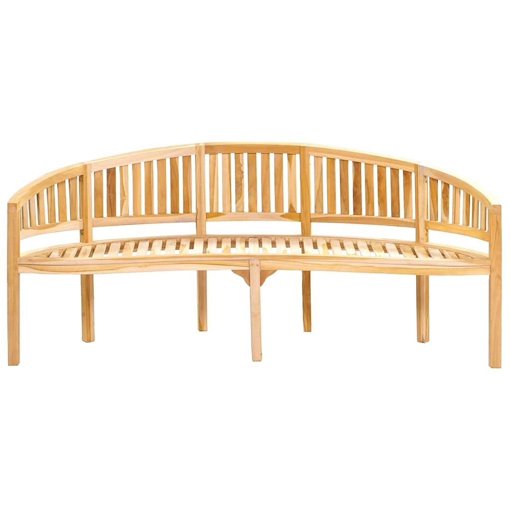 Banana Bench Solid Teak Wood