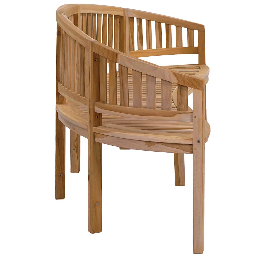 Banana Bench Solid Teak Wood