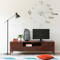 3D Wall Clock Modern Design 100 Cm Xxl